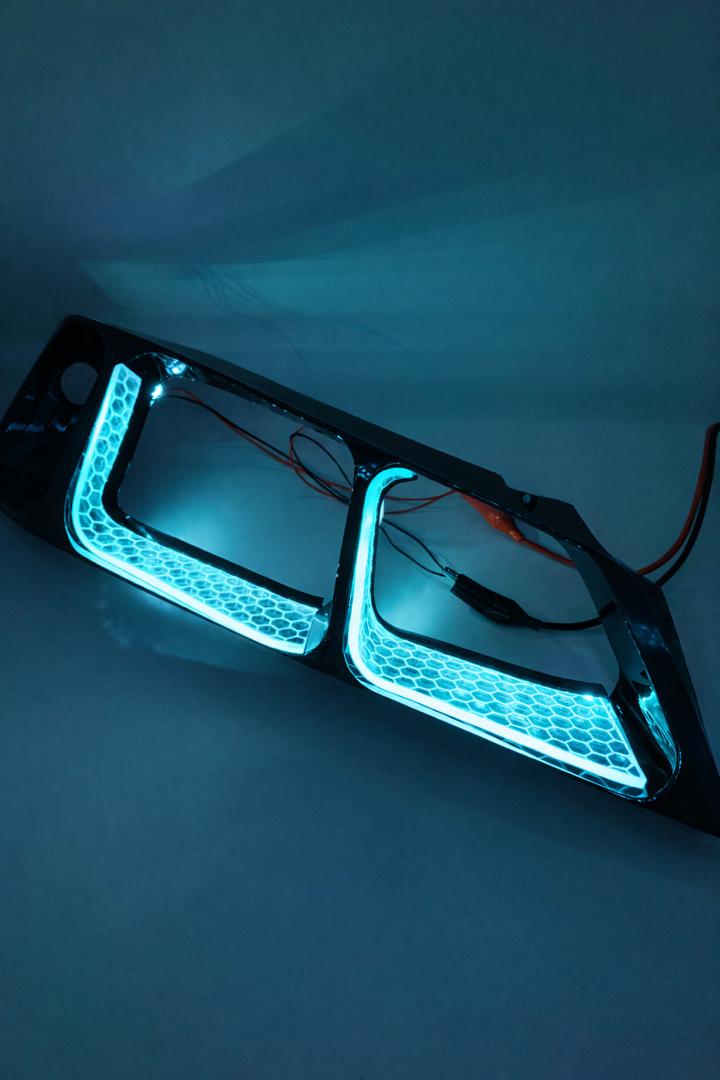 فلاپ و گلس اسپرت پارس طرح ال L رنگ آیس بلو