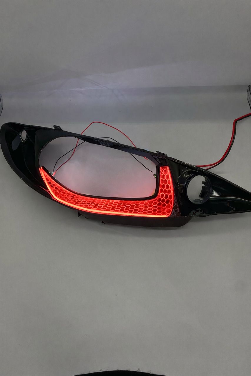 فلاپ و گلس اسپرت ۲۰۶ طرح یو U رنگ قرمز